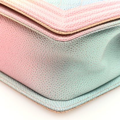 Chanel Caviar Quilted Medium Cuba Rainbow Boy Flap Multicolor 10 of 10