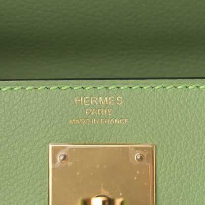 Hermes Evercolor Kelly Retourne 28 Vert Criquet 6 of 10