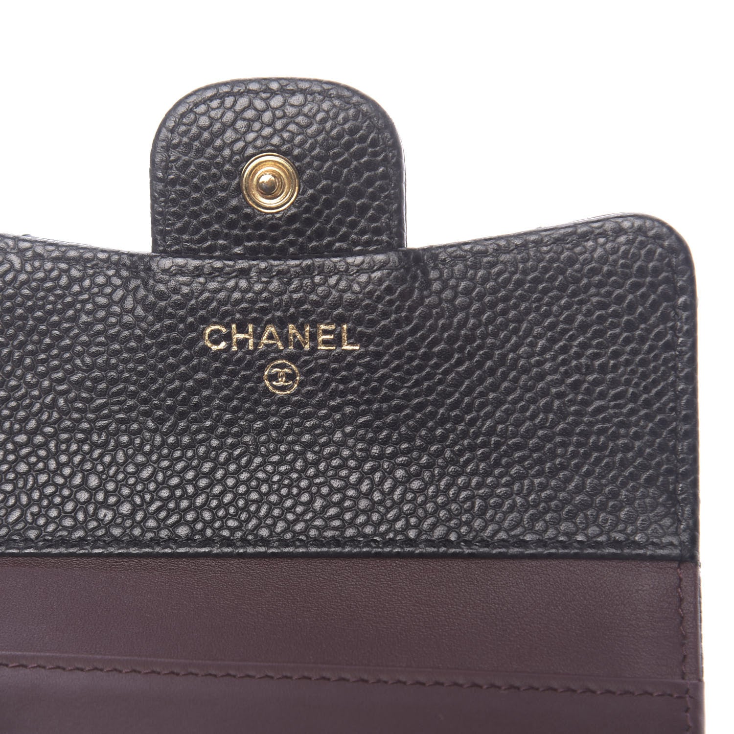 Chanel Caviar Quilted Compact Flap Wallet Black 6 of 8