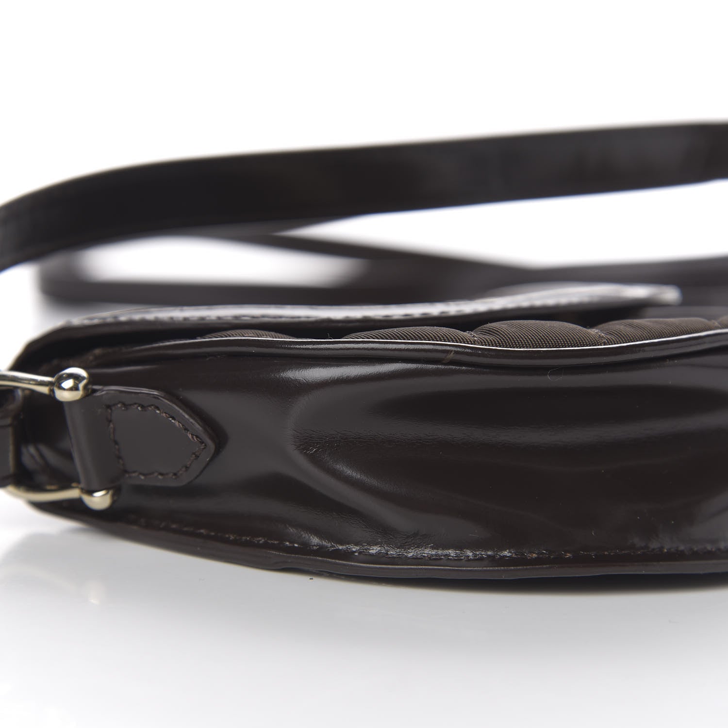 Burberry Nylon Quilted Crossbody Dark Brown 6 of 8