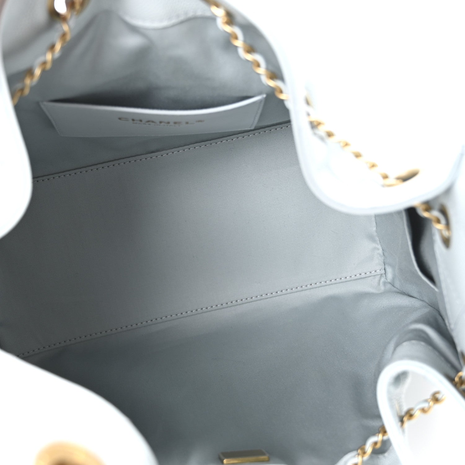 Chanel Caviar Quilted Small Chanel 25 Handbag Light Blue 5 of 10