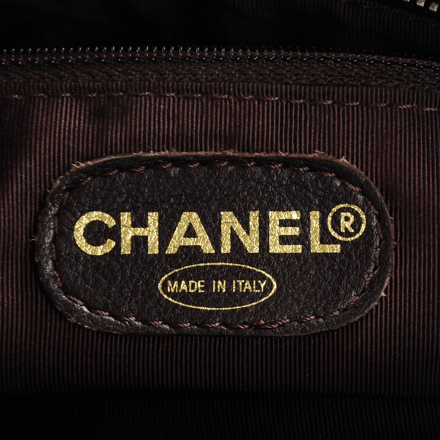 Chanel Suede Bekko Chain CC Shopping Tote Dark Brown 6 of 7