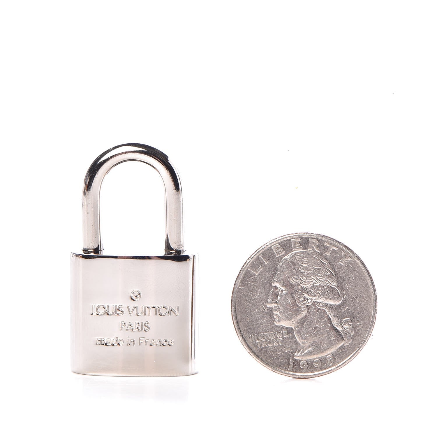 Louis Vuitton Polished Silver Lock and Key Set 2 of 8