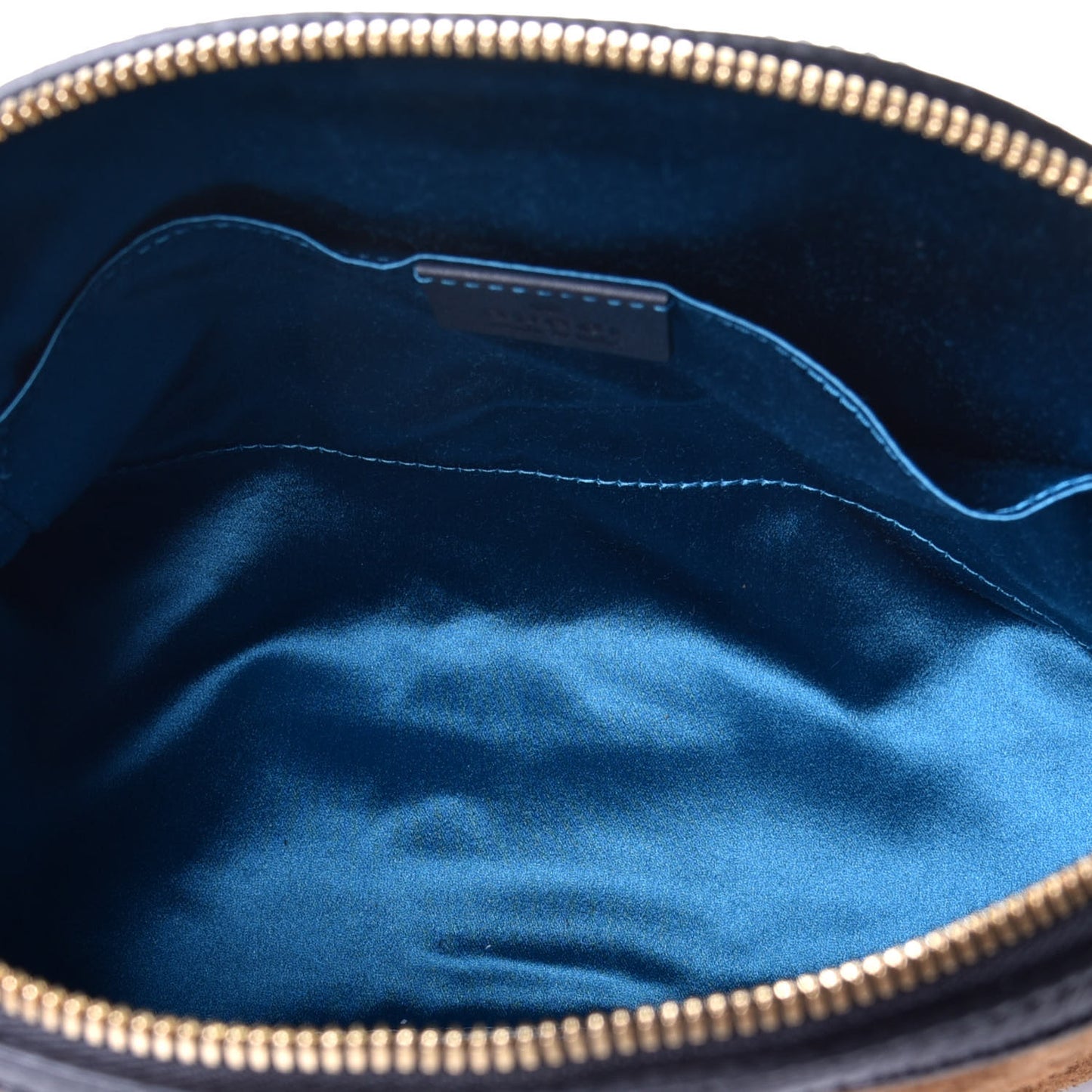 Suede Patent Web Small Ophidia Dome Shoulder Bag Nocciola Black