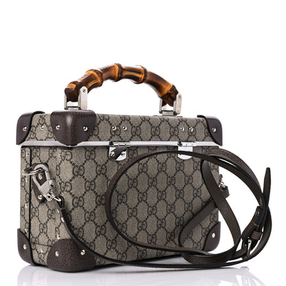 Gucci GG Supreme Monogram Globe-Trotter Beauty Case Brown 2 of 8