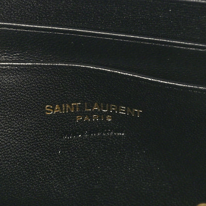 Saint Laurent Grain De Poudre Matelasse Monogram Mini Lou Camera Bag Dark Beige 7 of 10