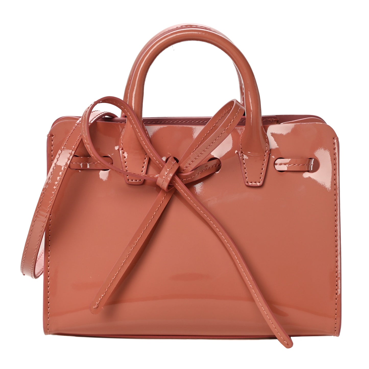 Patent Mini Mini Sun Bag Blush