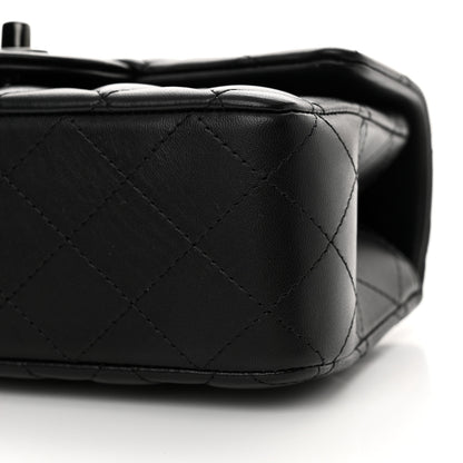 Chanel Lambskin Quilted Mini Top Handle Rectangular Flap So Black 10 of 10