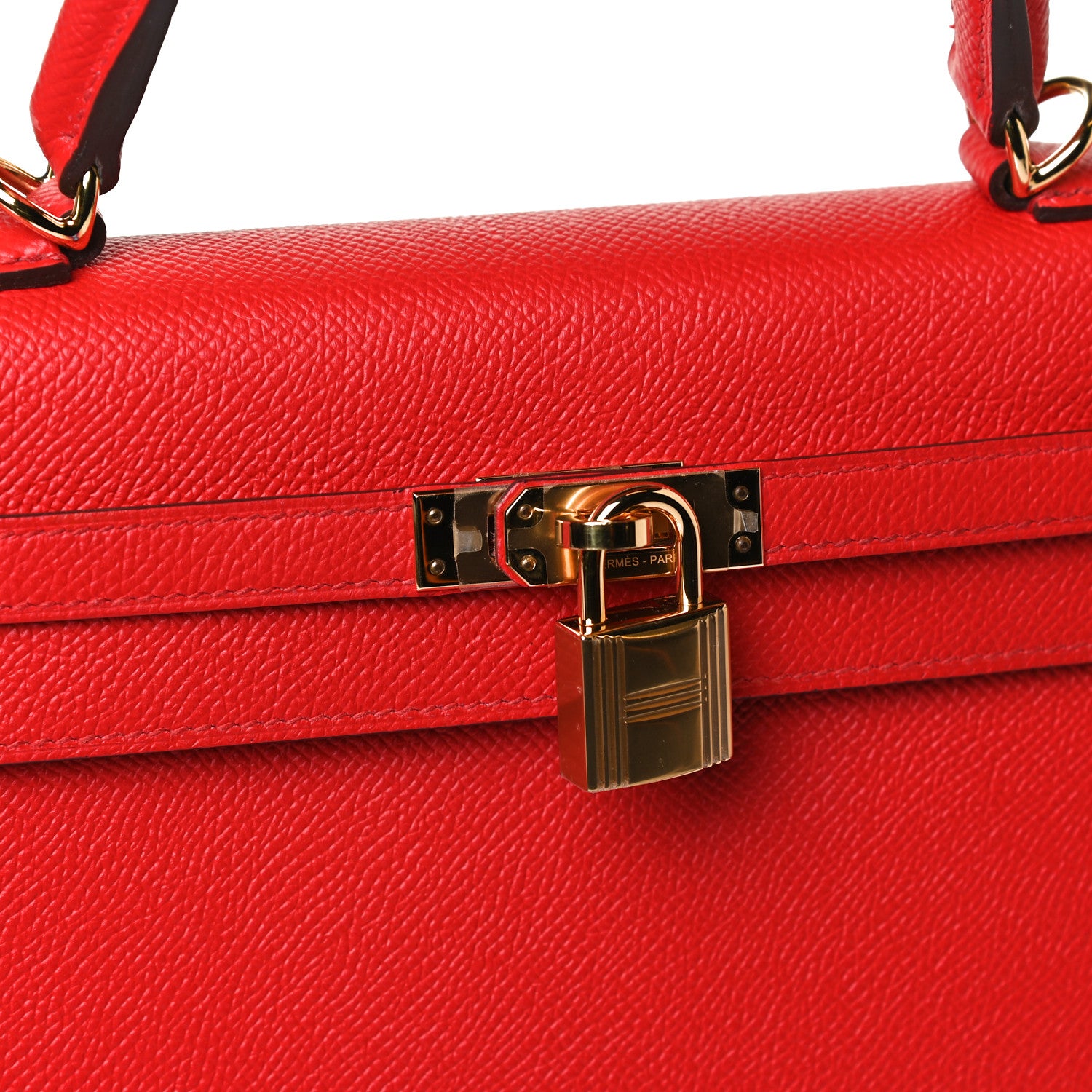 Hermes Epsom Kelly Sellier 25 Rouge De Coeur 12 of 16