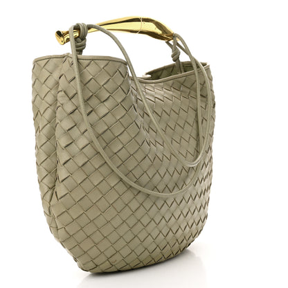 Bottega Veneta Nappa Intrecciato Medium Sardine Bag Travertine 4 of 13