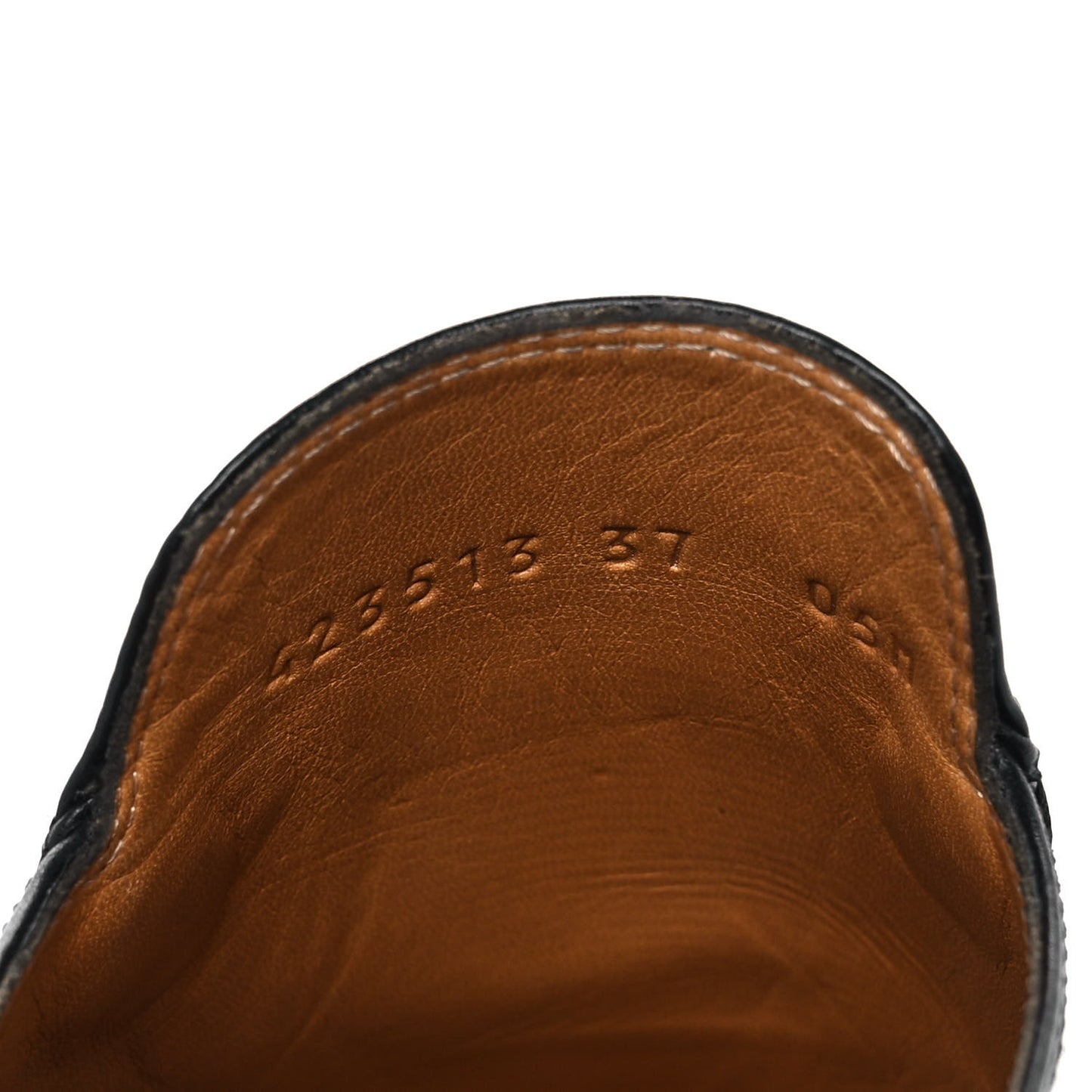 Calfskin Womens Princetown Slippers 37 Black