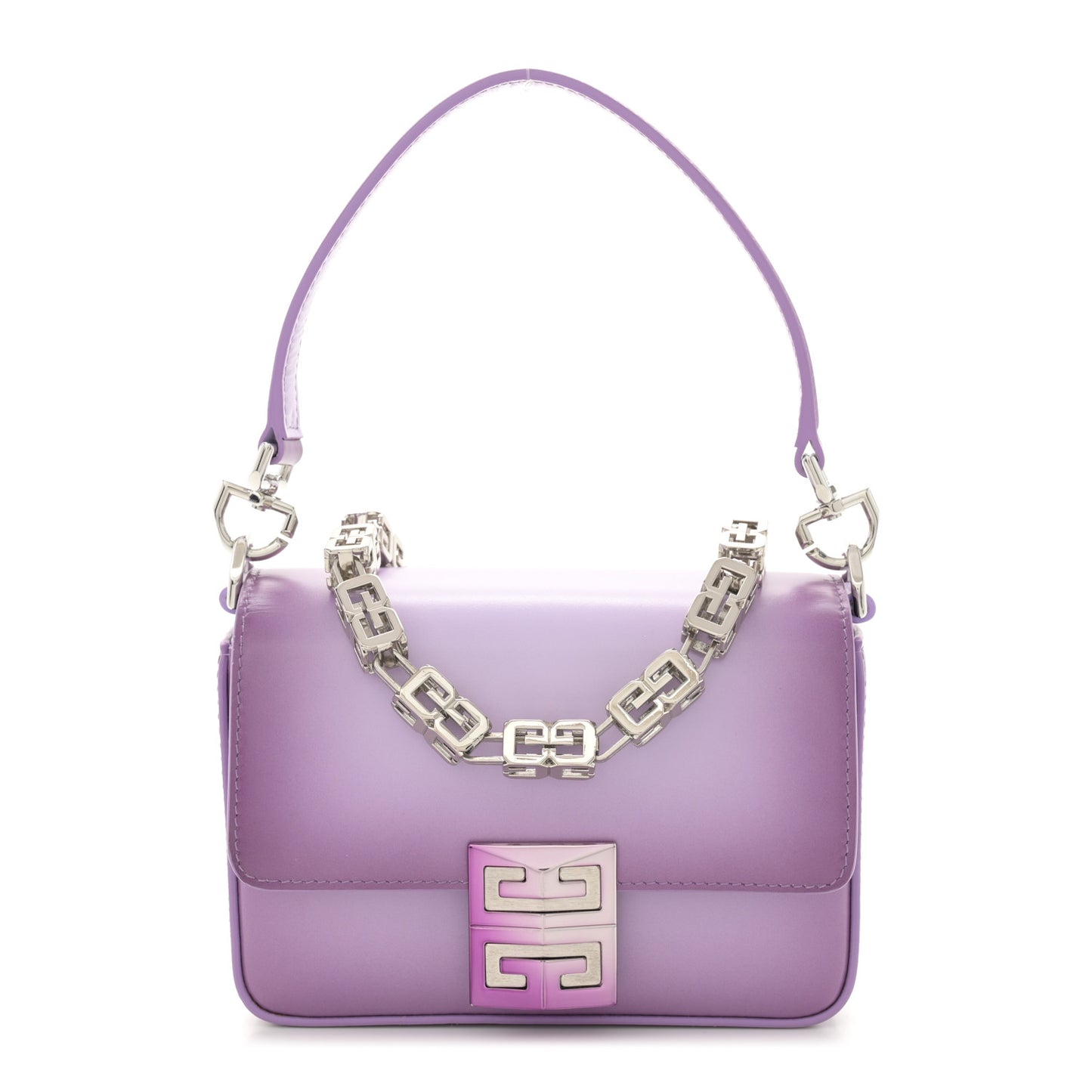 Box Calfskin Small Gradient Effect 4G Cube Chain Crossbody Bag Mauve