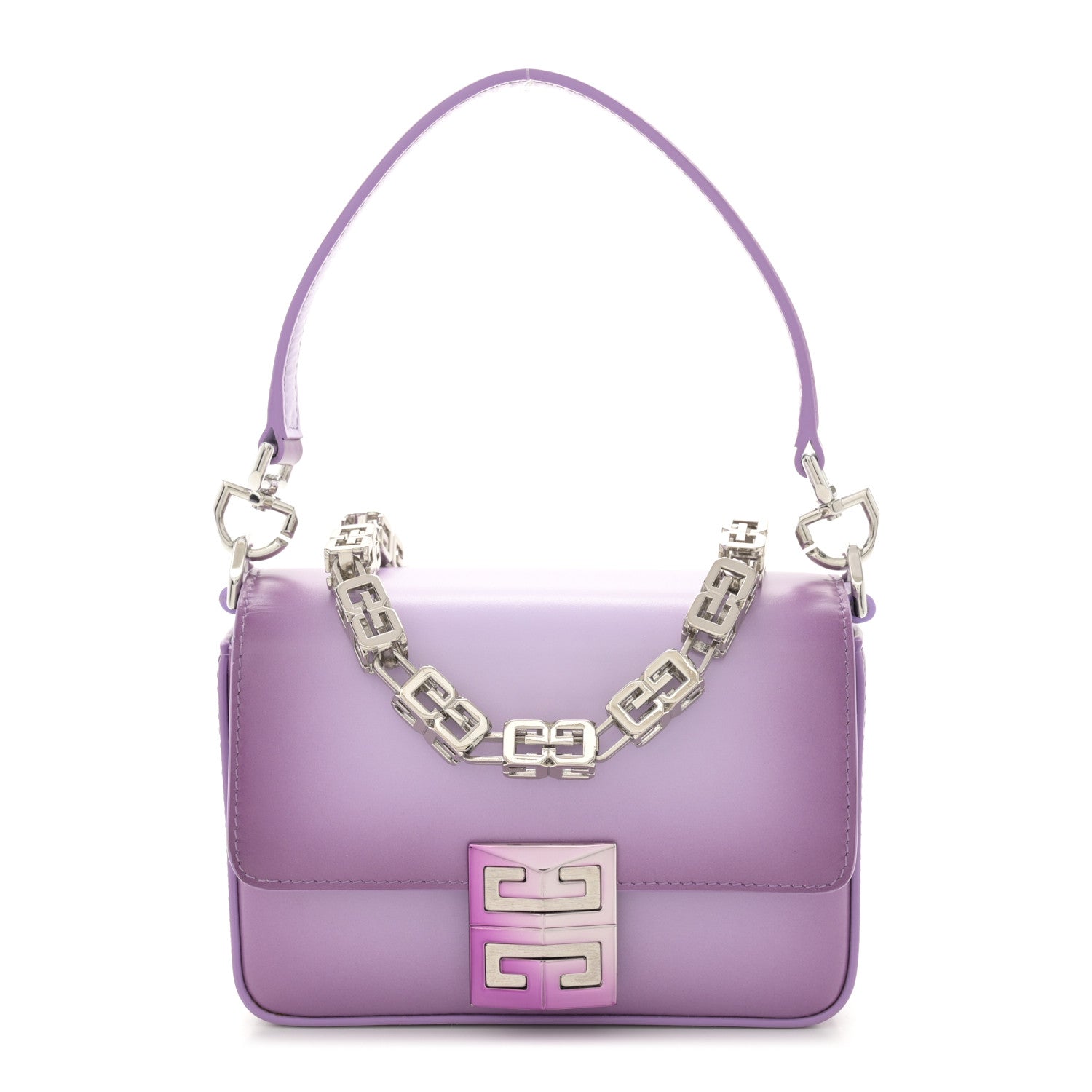 Givenchy Box Calfskin Small Gradient Effect 4G Cube Chain Crossbody Bag Mauve 1 of 10