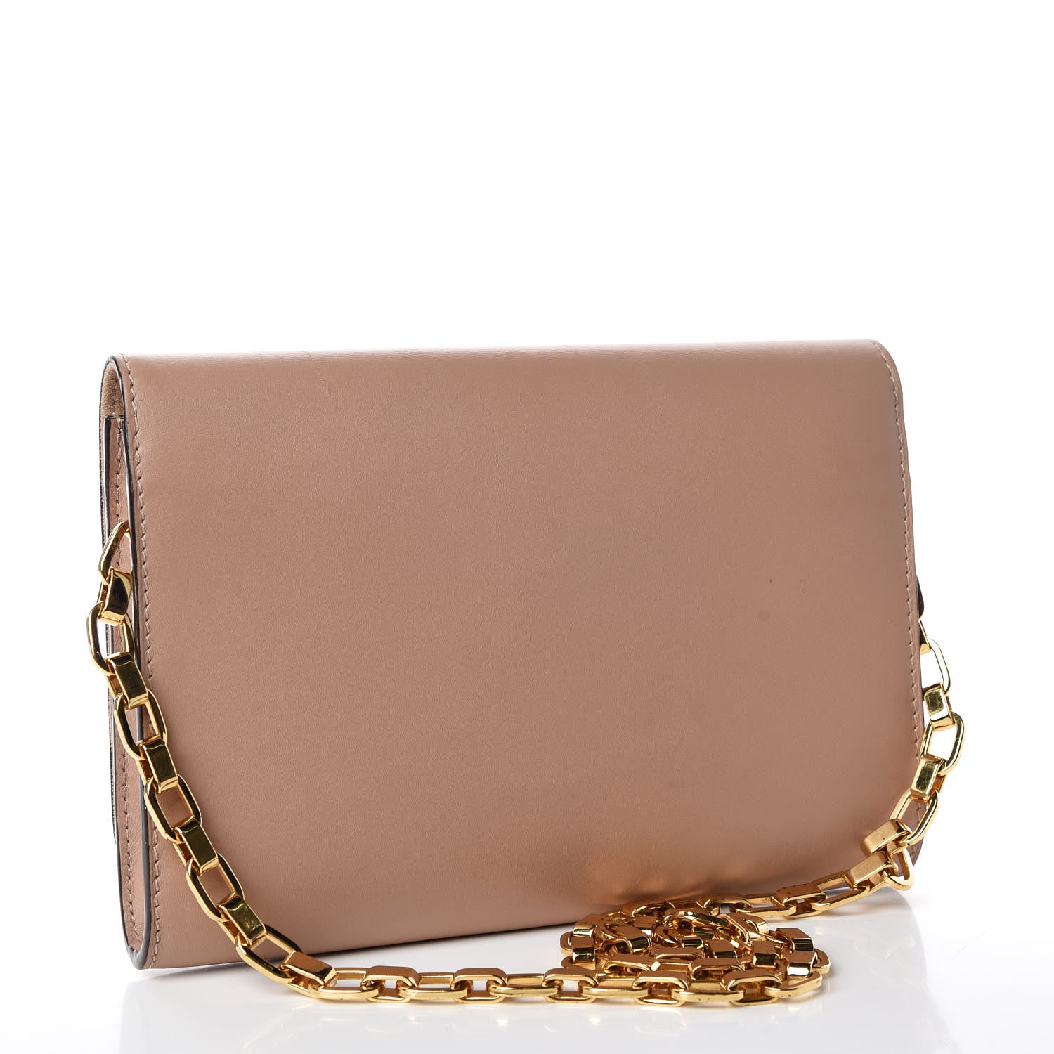 Louis Vuitton Calfskin Chain Louise MM Nude 3 of 10