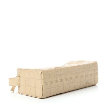 Chanel Lambskin Quilted CC Chocolate Bar Shoulder Bag Beige 4 of 15