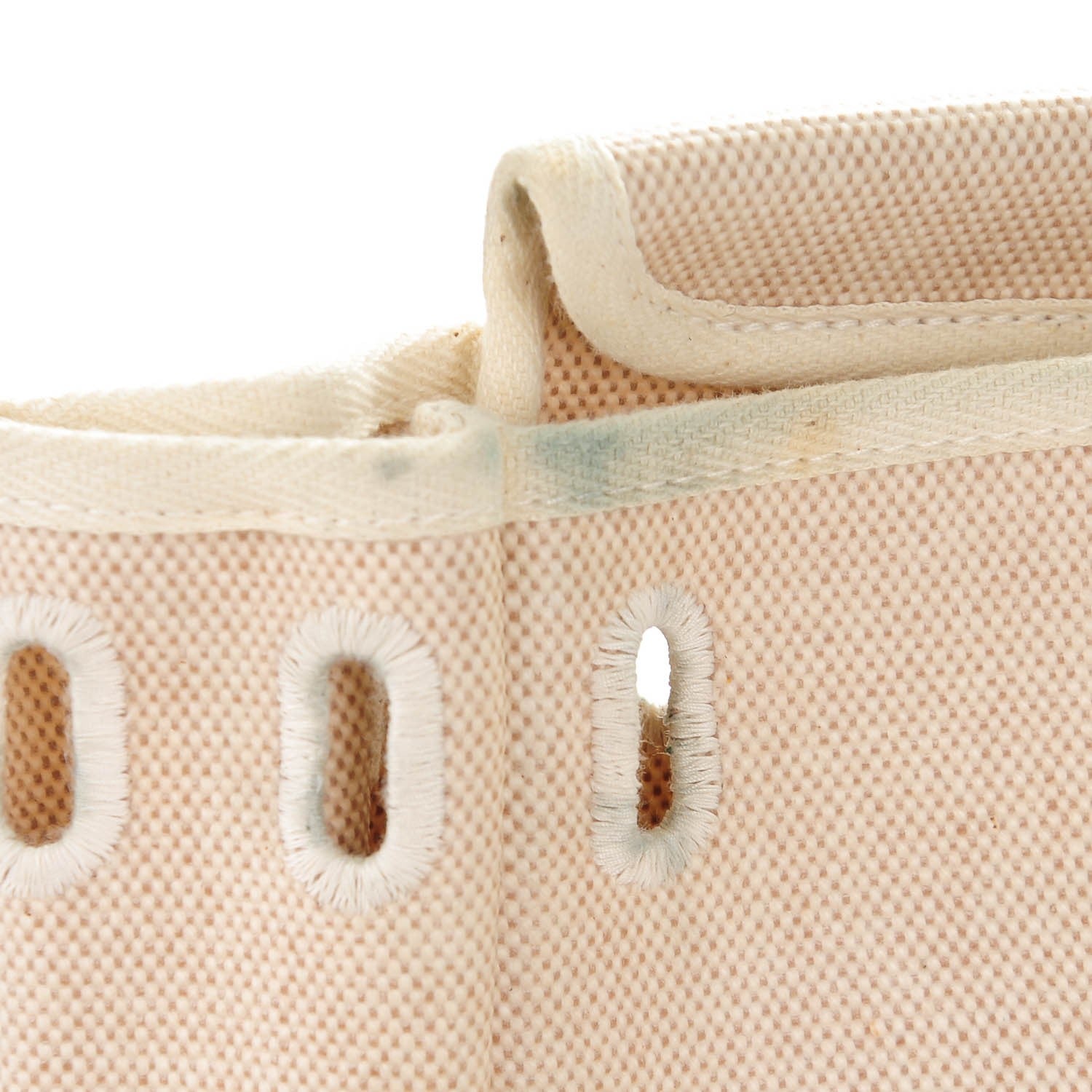 Hermes Vache Calfskin Toile Herbag 30 PM Black Natural 7 of 13