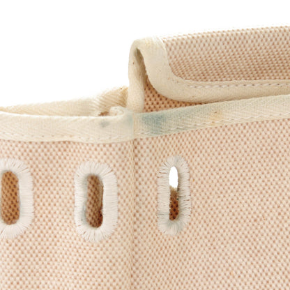 Hermes Vache Calfskin Toile Herbag 30 PM Black Natural 7 of 13