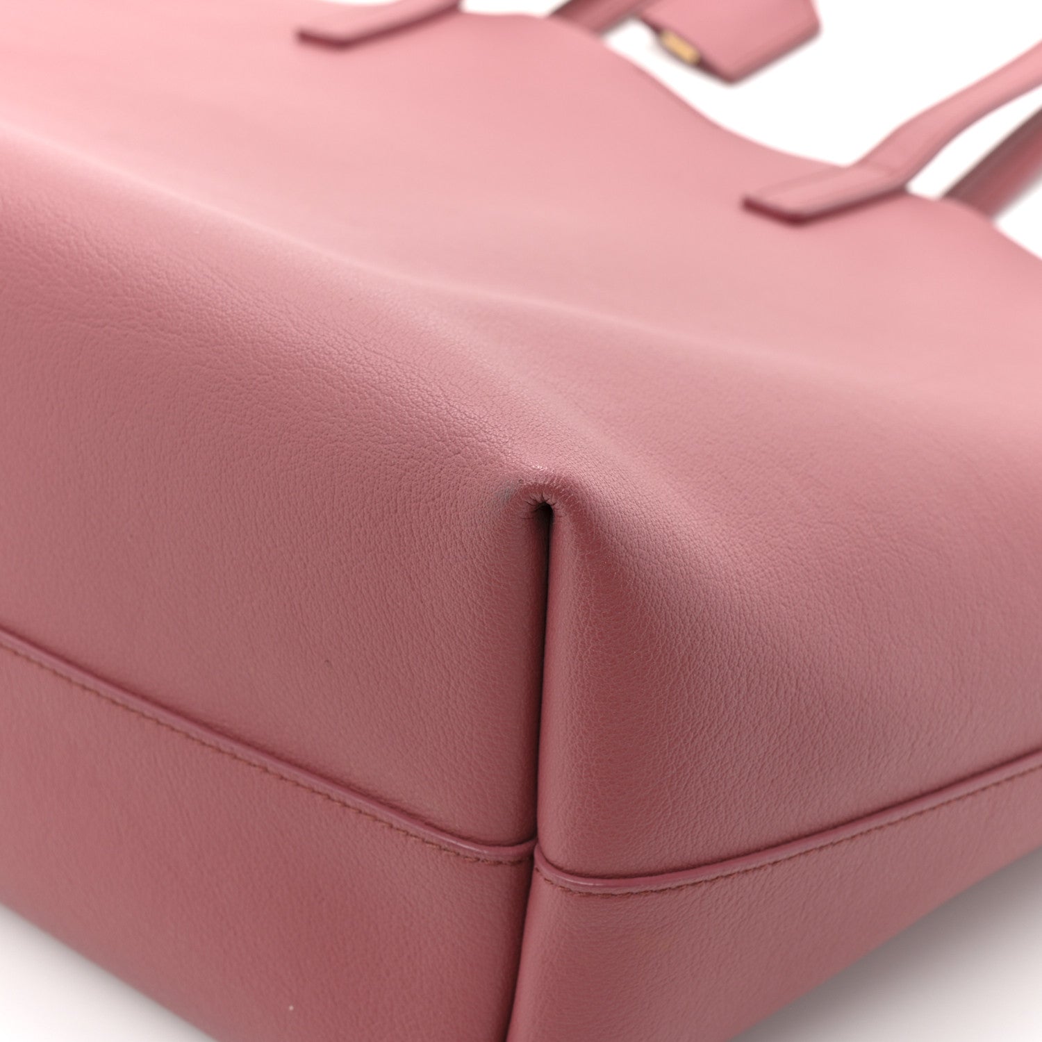 Saint Laurent Calfskin Large Shopping Tote Mystic Rose 12 of 14