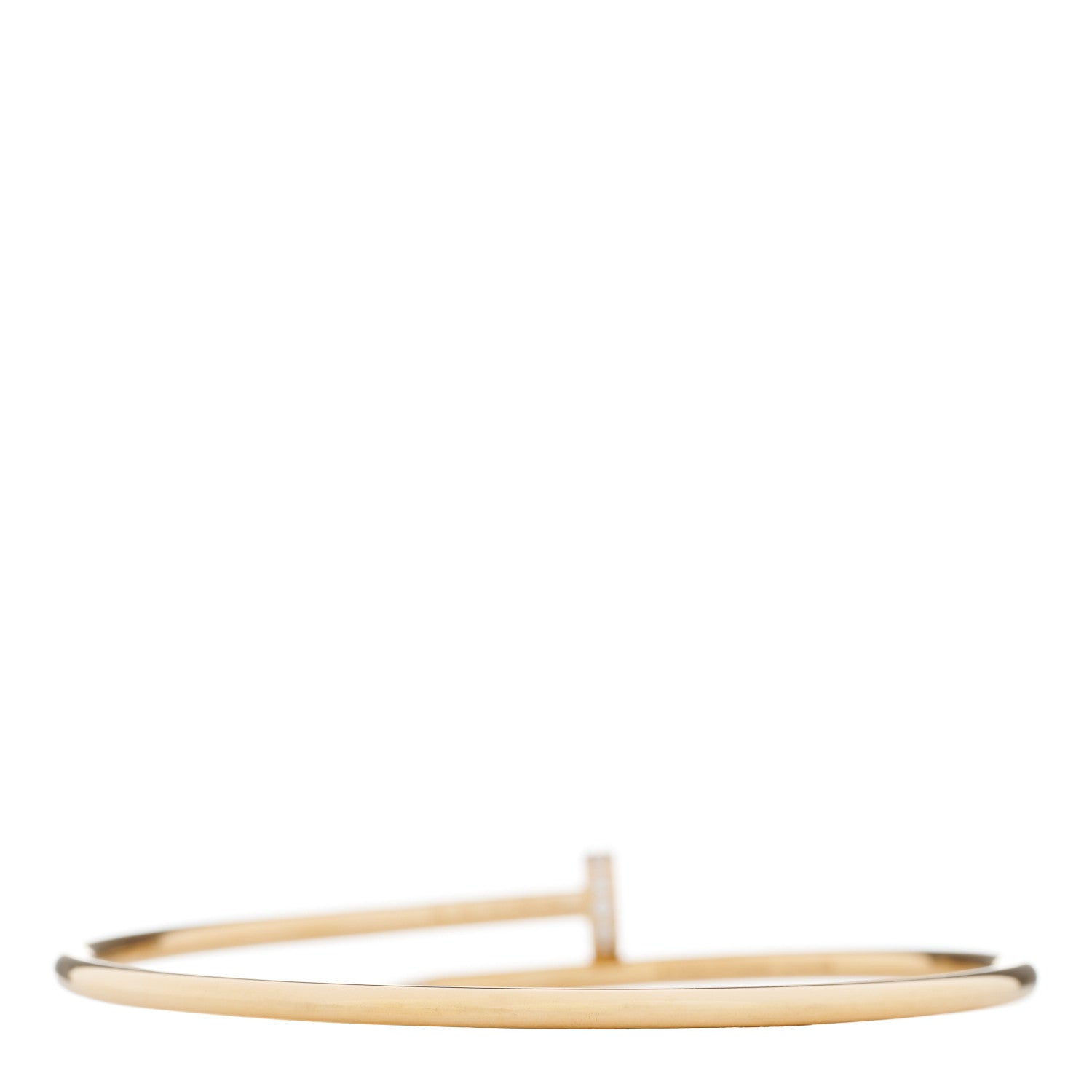Cartier 18K Yellow Gold Diamond Small Juste Un Clou Bracelet 17 2 of 4