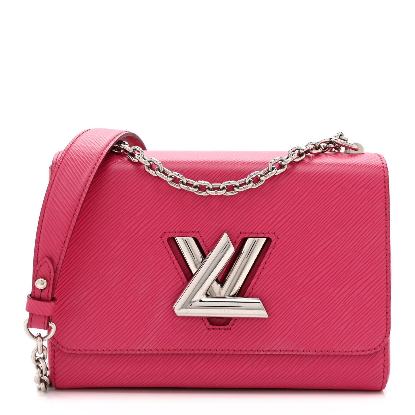 Epi Twist Shoulder Bag MM Hot Pink