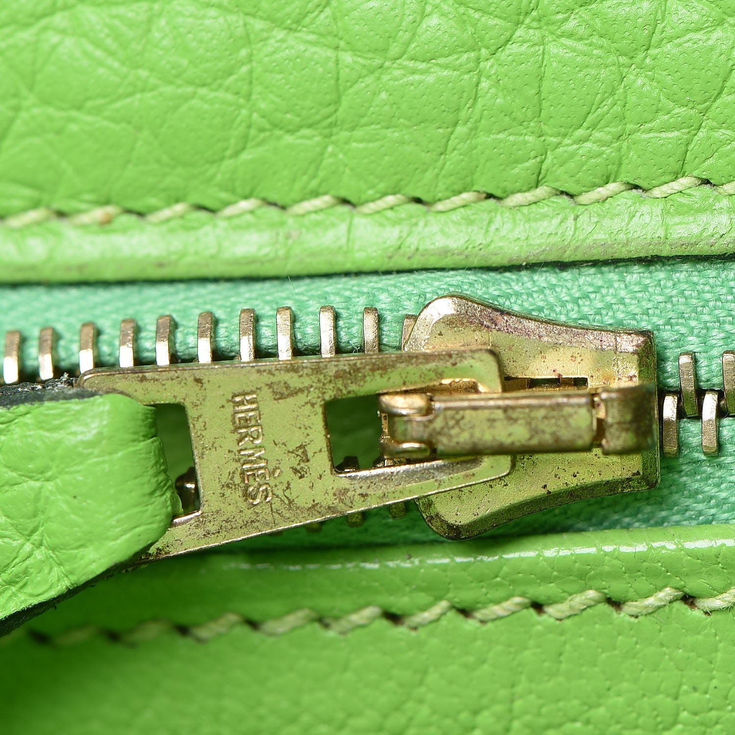 Hermes Taurillon Clemence Kelly Retourne 32 Vert Cru 28 of 41