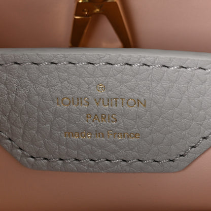 Louis Vuitton Taurillon Enamel Blossom Chain Capucines BB Ice Grey 6 of 10