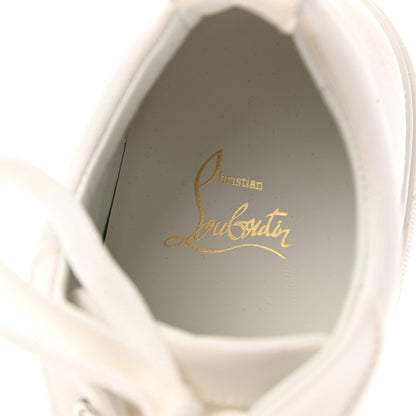 Christian Louboutin Toile Calfskin Simplerui Flat Sneakers 39.5 White 7 of 9