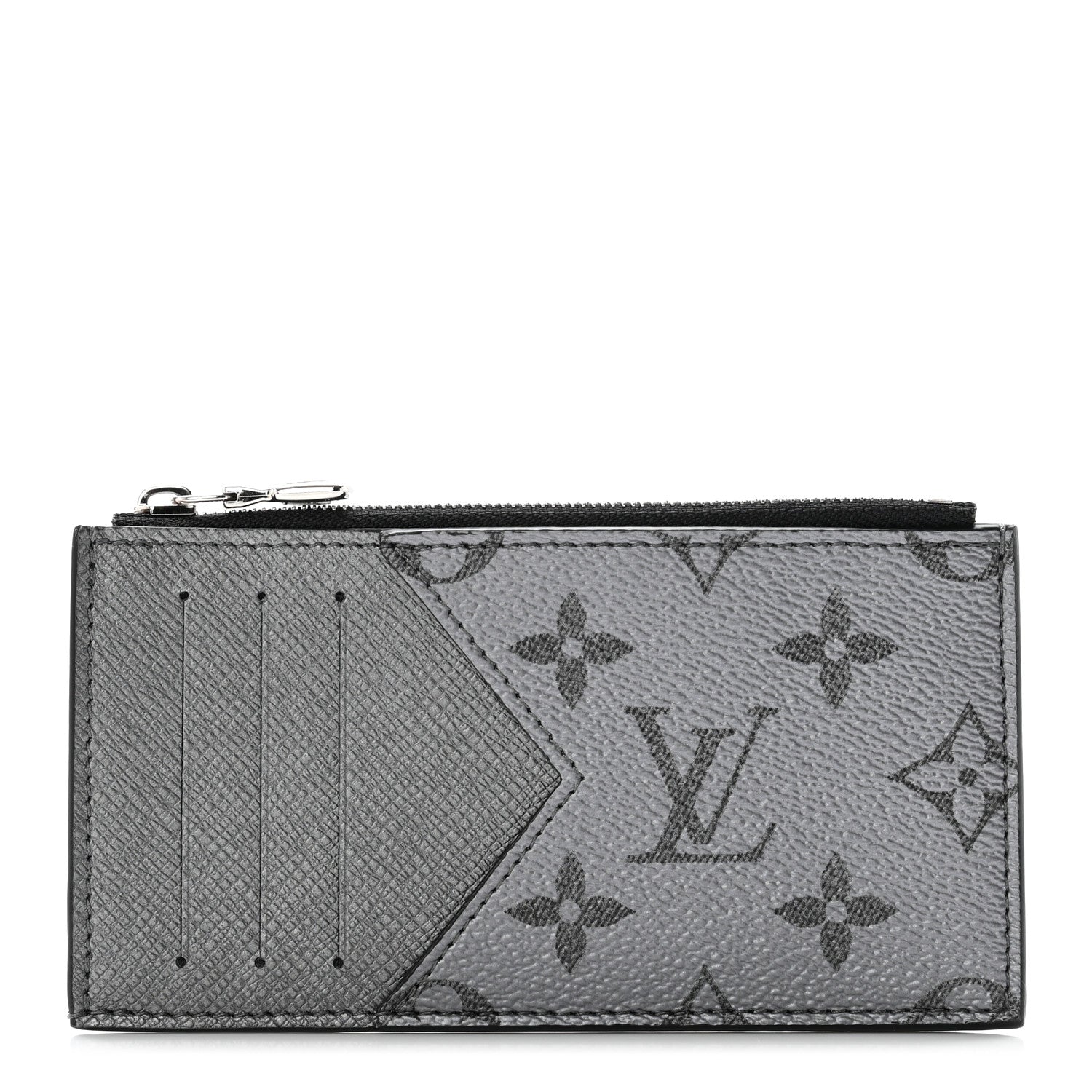 Louis Vuitton Taigarama Coin Card Holder Gunmetal 1 of 7