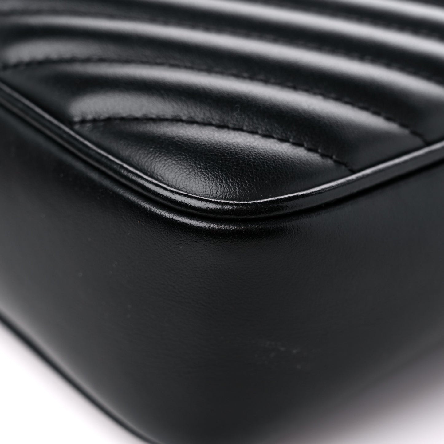 Calfskin Matelasse Monogram Lou Camera Bag Black