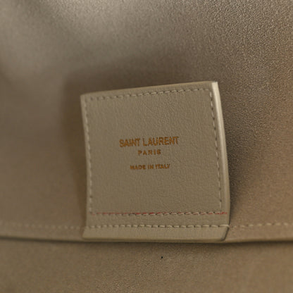 Saint Laurent Calfskin Large Shopping Tote Porcellana 6 of 9