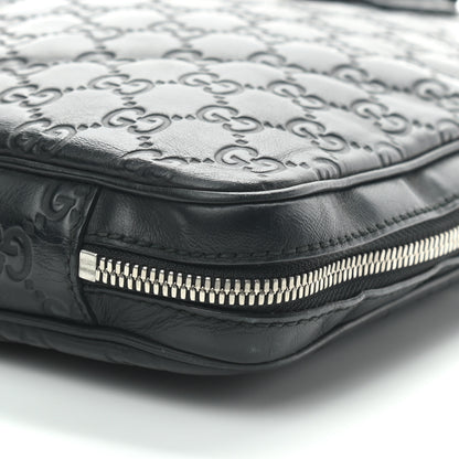 Gucci Guccissima Laptop Briefcase Black 8 of 10