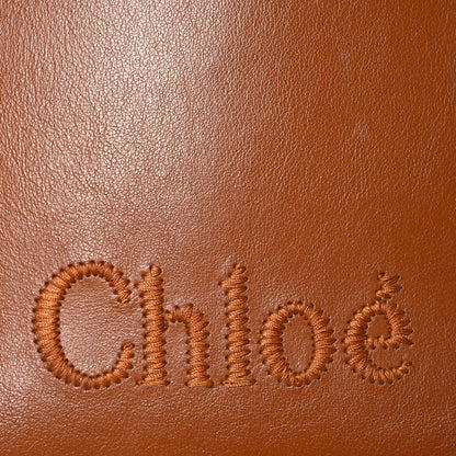 Chloe Shiny Calfskin Micro Sense Tote Bag Caramel 7 of 21