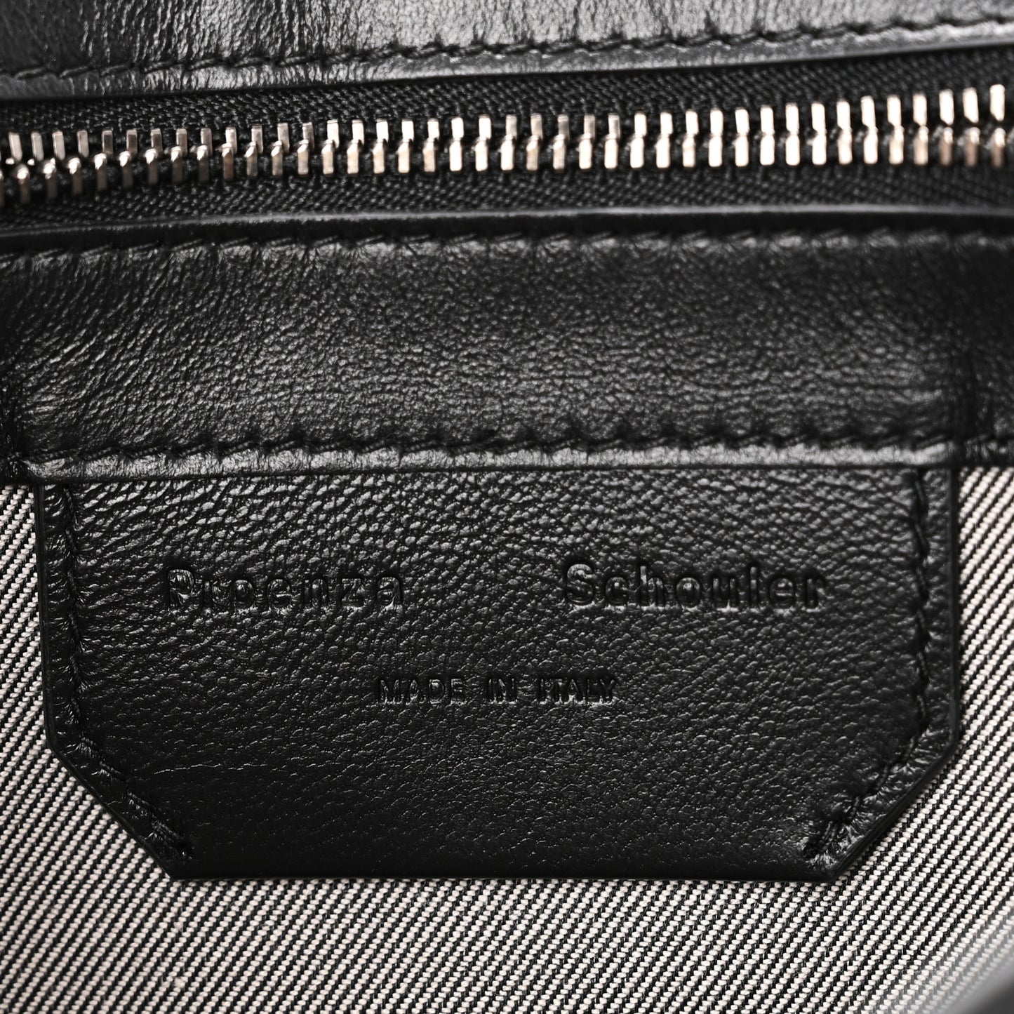 Snakeskin Medium PS1 Satchel Black