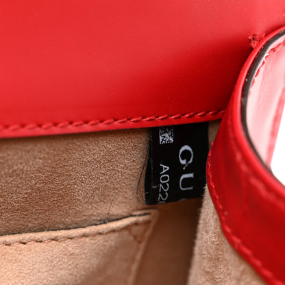 Gucci Calfskin Mini Sylvie Top Handle Bag Hibiscus Red 8 of 10