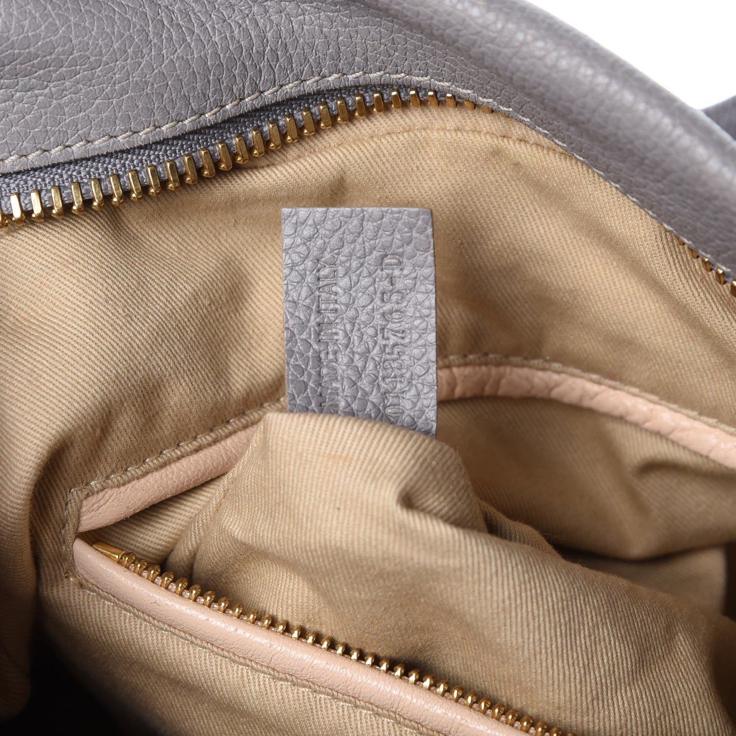 Calfskin Medium Paraty Cashmere Grey