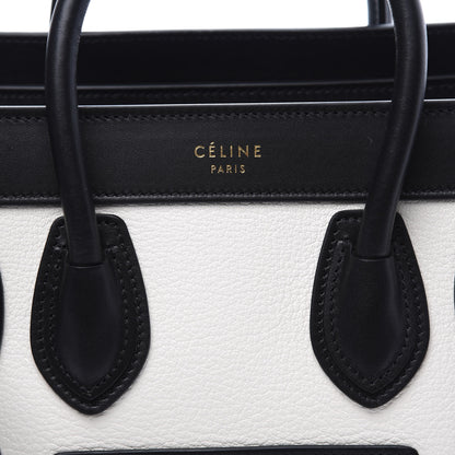 Celine Smooth Drummed Calfskin Nano Tri-Color Luggage White 8 of 8