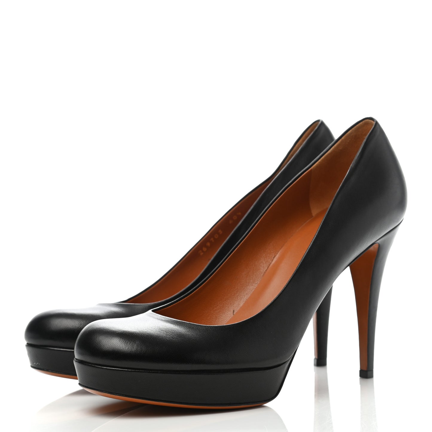 Nappa Betty Platform High Heel Pumps 40.5 Black