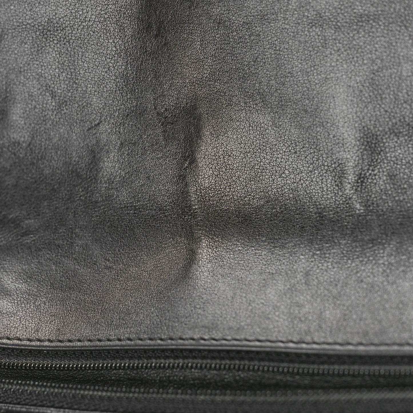 Calfskin Quilted Chevron In The City Bag Black