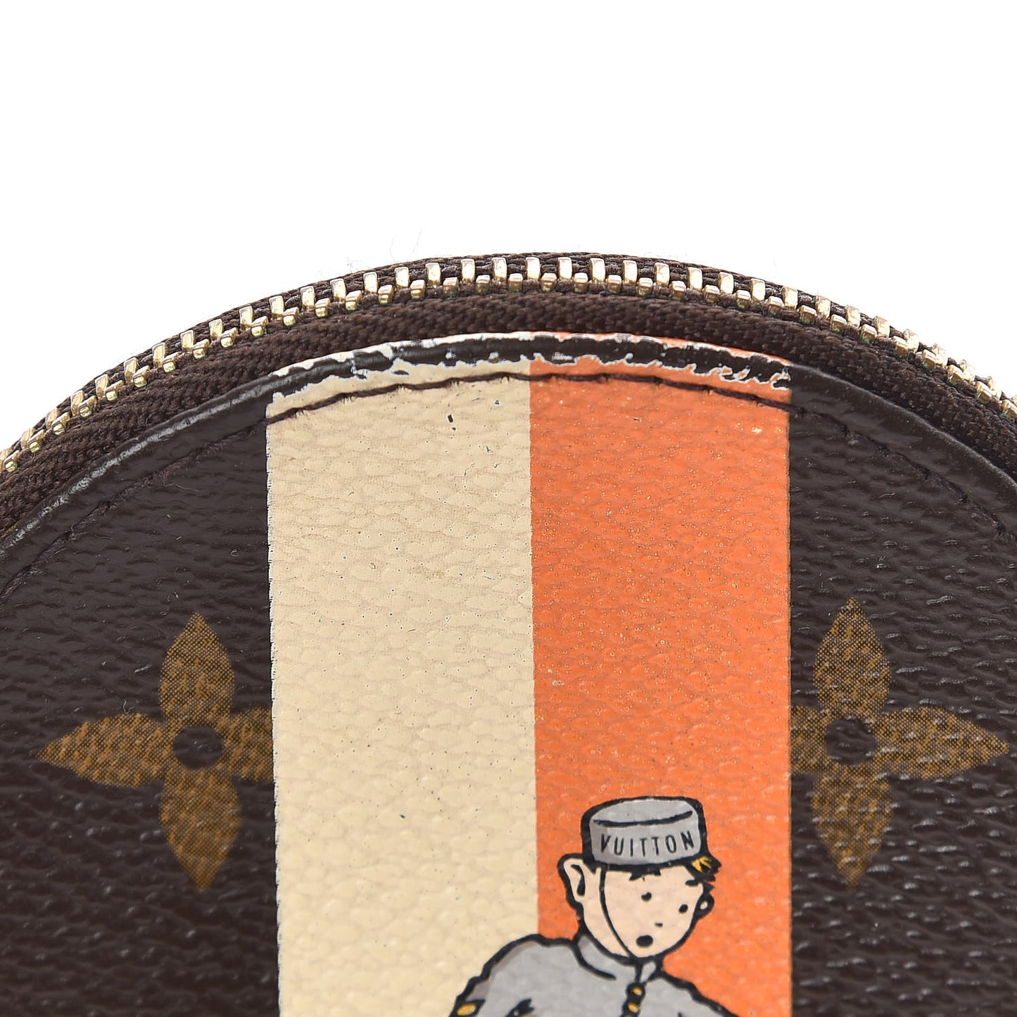 Monogram Groom Round Coin Purse