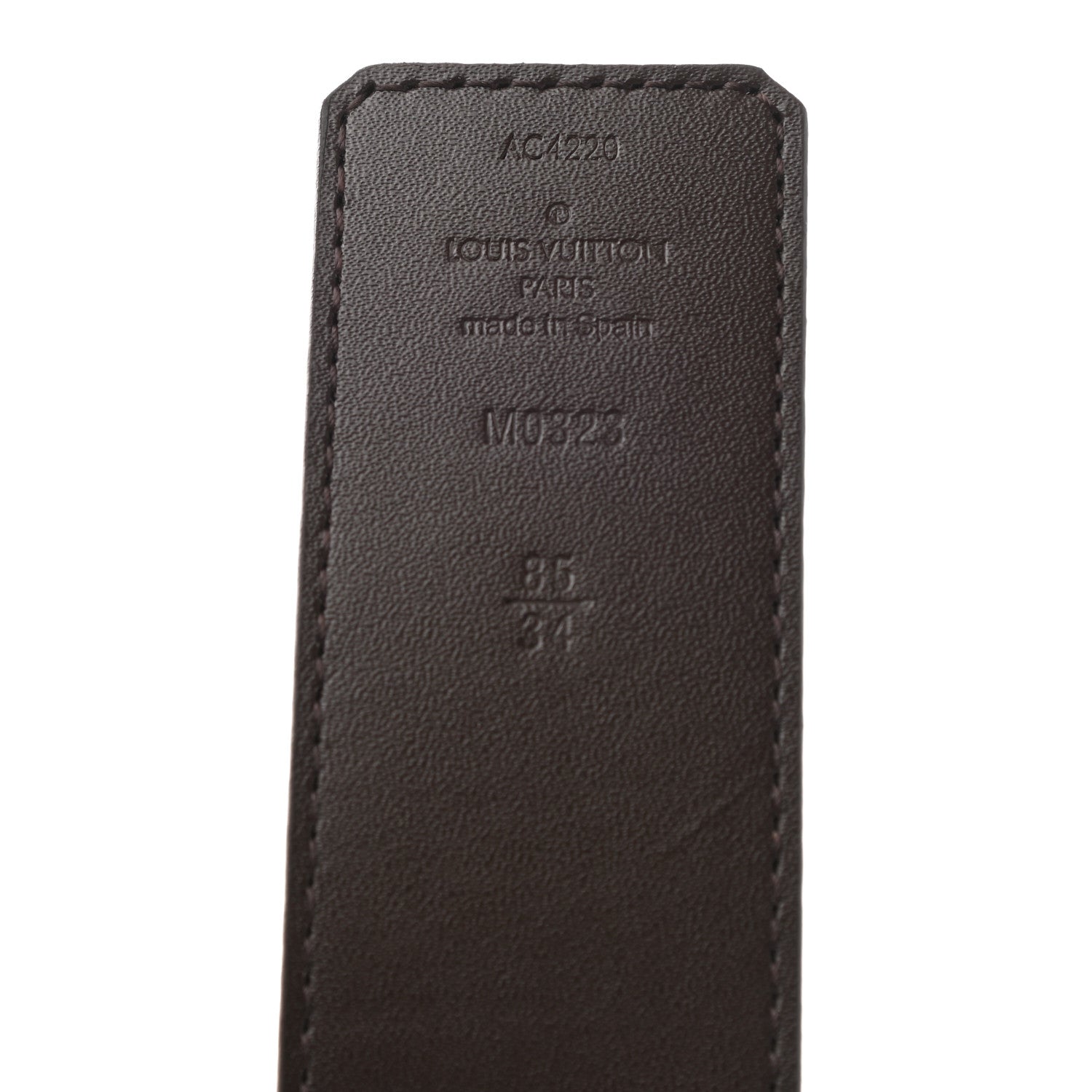Louis Vuitton Monogram Calfskin 40mm LV Initiales Reversible Belt 85 34 Black 5 of 8