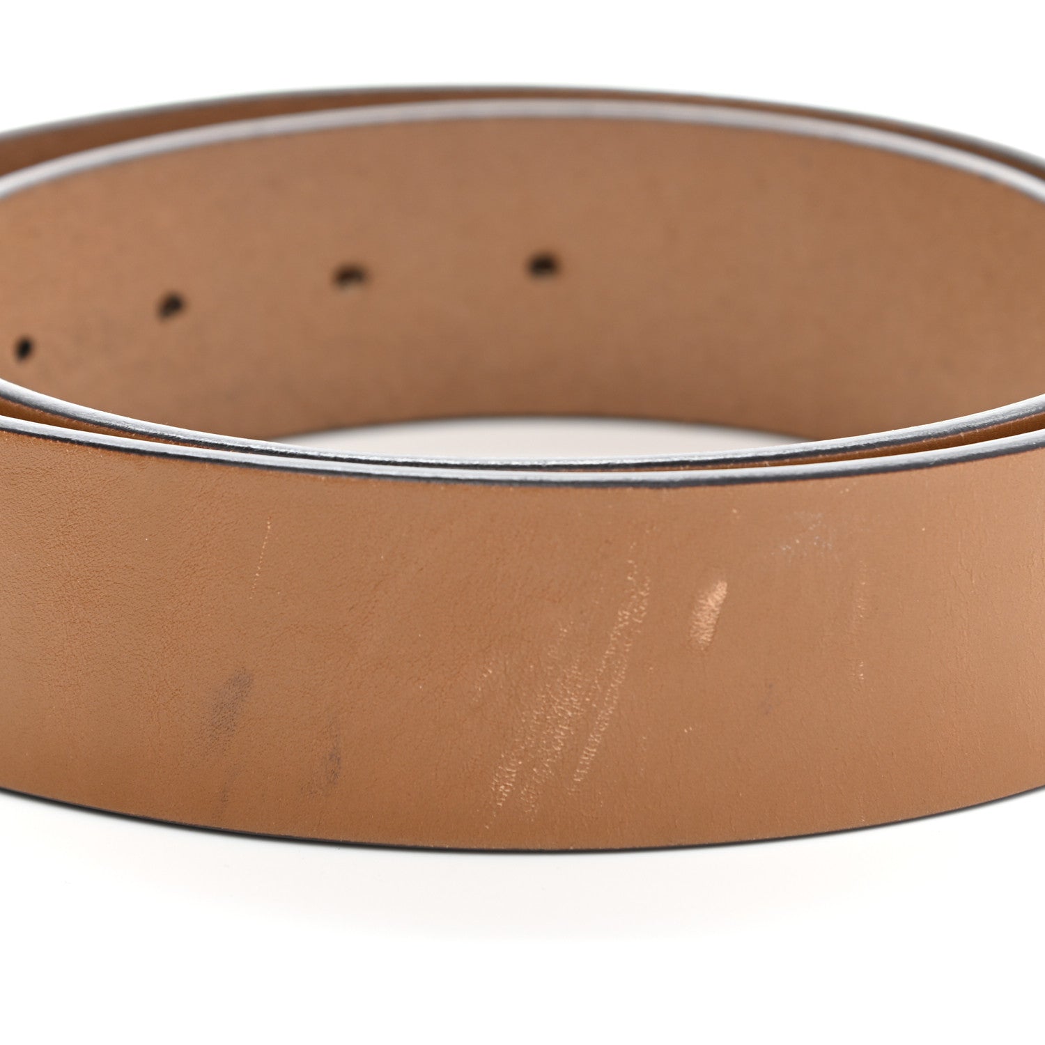 Gucci Calfskin Lovely Heart GG Belt 85 34 Beige 6 of 8