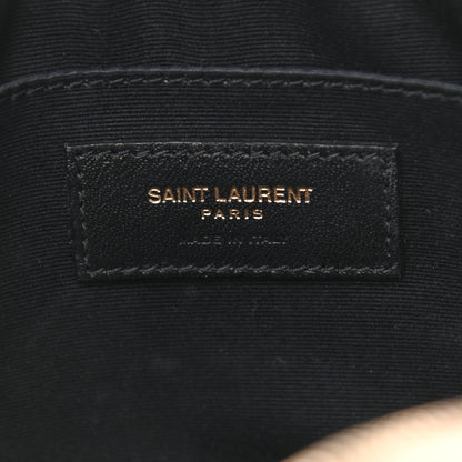 Saint Laurent Calfskin Matelasse Monogram Lou Camera Bag Dark Latte 6 of 11
