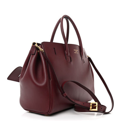 Balenciaga Smooth Calfskin Small Bel Air Carry All Bag Dark Burgundy 3 of 9