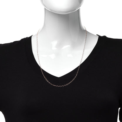 Tiffany 18K Rose Gold Oval Link Chain 24" 2 of 5