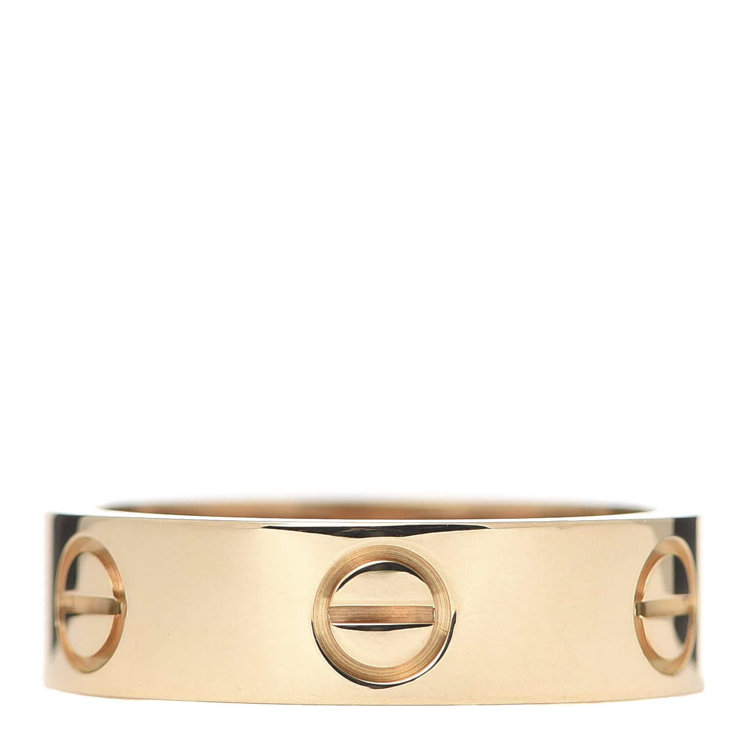 Cartier 18K Yellow Gold 5.5mm LOVE Ring 55 7.25 1 of 5