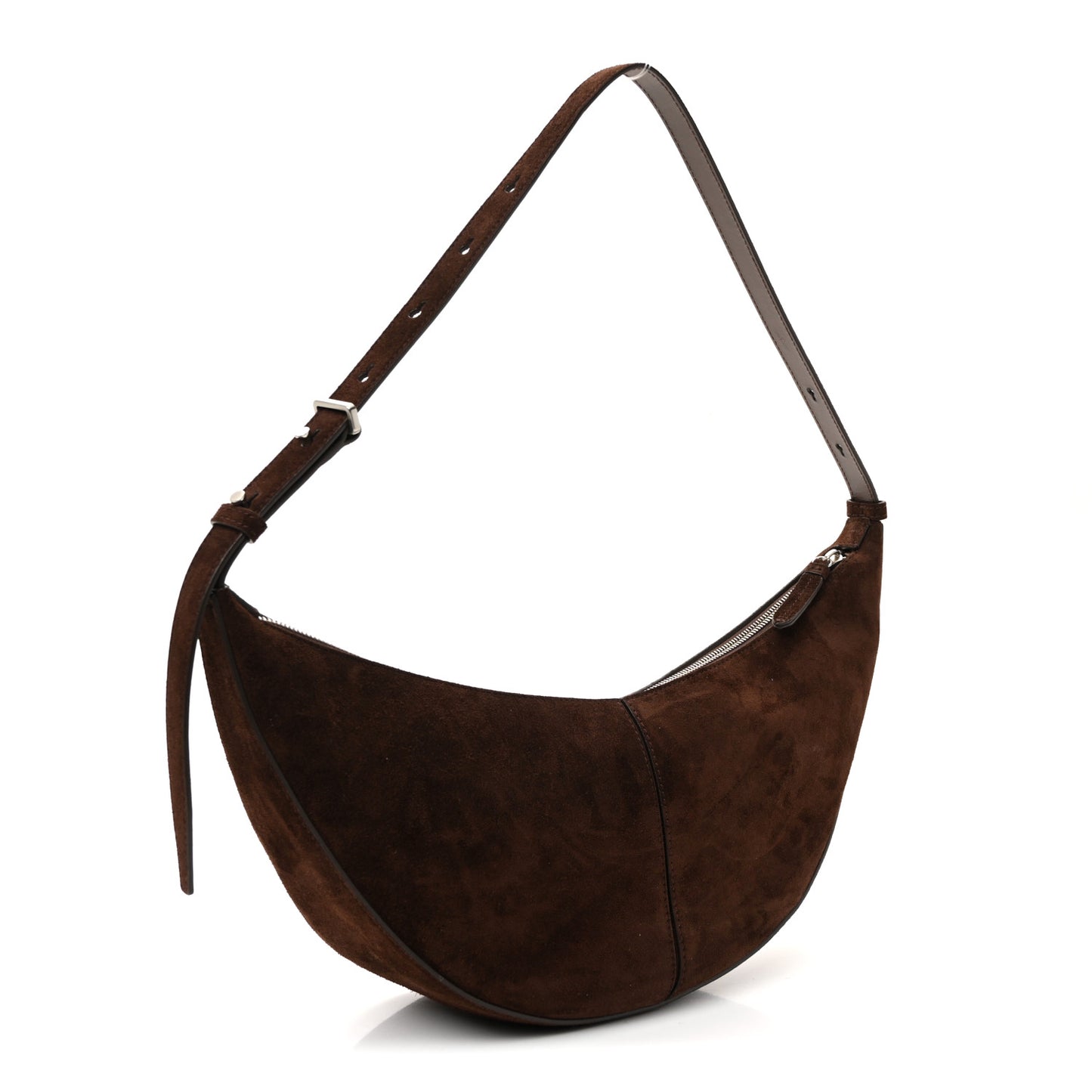 Suede Calfskin Slide Bag Chocolate