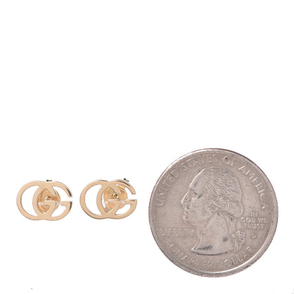 Gucci 18K Yellow Gold GG Tissue Stud Earrings 2 of 7