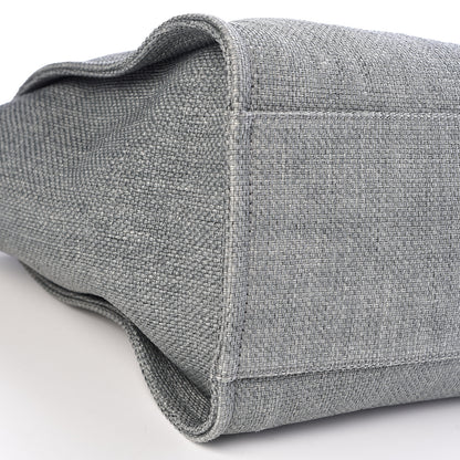 Chanel Canvas Large Deauville Tote Grey 9 of 11