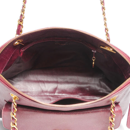Chanel Caviar Shoulder Bag Bordeaux 9 of 9