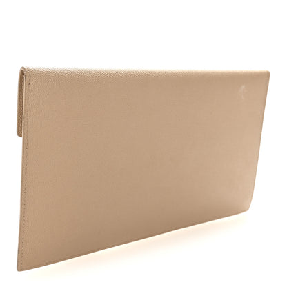 Saint Laurent Grain De Poudre Uptown Pouch Dark Beige 3 of 8